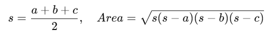 Java Perimeter and Area of Geometrical 